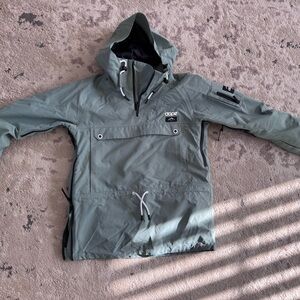 DOPE Women’s Annok Hooded Snowboard/Ski Jacket, Faded Green, Size S